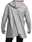 abordables Manteaux &amp; vestes-Homme Caban Trench du quotidien Vacances Automne hiver Polyester Doux Vêtements d&#039;extérieur Vêtement Tenue Mode Classique Plein Poche Capuche Double Boutonnage
