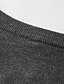 economico maglione pullover da uomo-Per uomo Pullover Maglione Maglione lavorato a maglia A coste Maglia Standard Lavorato a maglia Liscio A V Di tendenza Essenziale Da tutti i giorni Appuntamento Abbigliamento Autunno inverno Nero