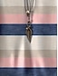 voordelige Stripe &amp; Geometrische t-shirt-dames t-shirt basic casual color block gestreepte print korte mouw regular tops v-hals dagelijks weekend roze zomer