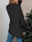 abordables Cardigans et vêtements d&#039;extérieur-Femme Gilet Cardigan mode Couleur unie Grosse maille Ouvrir le devant Poche manche longue Hauts longs Tricoter Travail Noir Rose Claire Printemps Automne