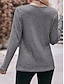 cheap Textured Tops-Women&#039;s Blouse Buttoned  Asymmetric Work Stylish Modern Long Sleeve Red Spring Fall