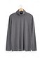 billiga grundläggande t-shirts-Herr T-shirt Turtleneck skjorta Långärmad tröja Långärmad Rullad krage Vår &amp; Höst Slät Mode Designer Ledigt Gata Sport Helgdag Svart Gul Rodnande Rosa Topp t-shirt för män