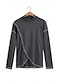 billige Vaffelstrikket t-shirt-Herre Vaffelskjorte Turtleneck skjorte Tee Top Lang ærmet skjorte Langærmet Rullekrave Stående krave Forår &amp; Vinter Farveblok Mode Designer Basale Ferierejse Gade I-byen-tøj Hvid Navyblå Blå Top