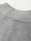 levne pánský svetr cardigan-Pánské Oříznutý svetr Svetr Cardigan Svetr na zip Pletený svetr Rýhovaný Plést Standardní Pevná barva Stojáček Módní Klasické Denní nošení Rande Oblečení Podzim zima Černá Hnědá S M L