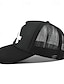 billige Baseballcaps for menn-Herre Snapback lue Baseballcaps Solhatt Trucker Hat Nettinghette Svart Hvit Bomull Netting Mesh tilbake Mote Fritid Gate Daglig Grafisk Justerbare Solkrem Pustende
