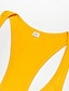 economico Canotte da palestra-Per uomo Canotta Maglietta smanicata Canottiera Maglietta senza maniche Senza Maniche Girocollo Tinta unita Muscolo Palestra Sportivo Nero Bianco Giallo Maglietta Top per Uomo