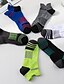 abordables chaussettes pour hommes-Homme 5 paires Paquets multiples Chaussettes Chaussettes de Course Chaussettes décontractées Noir Blanche Couleur Bloc de couleur Sport &amp; Loisir du quotidien Vacances Basique Fin Eté Printemps Mode