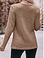 cheap Textured Tops-Women&#039;s Blouse Buttoned  Asymmetric Work Stylish Modern Long Sleeve Red Spring Fall