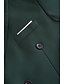 abordables Costumes formels-Costumes de mariage pour hommes Homecoming costumes noir blanc affaires formelles couleur unie coupe ajustée 2 pièces double boutonnage six boutons