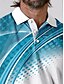 abordables Hauts-Homme T-shirt POLO Bleu Manche Courte Top Tenue de golf Vêtements Tenues Porter des vêtements