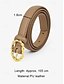 voordelige Dames riem-slanke damesriem van pu-leer met gouden gesp - voor jurken en casual outfits