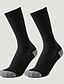 abordables chaussettes pour hommes-Homme 3 paires Paquets multiples Chaussettes Chaussettes de Course Chaussettes longues Blanc + Blanc + Noir Noir Couleur Bloc de couleur Sport &amp; Loisir du quotidien Vacances Basique Moyen Printemps