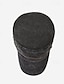 baratos Chapéu para Homem-Homens Boina Chapéu de sol Chapéu de caminhoneiro Azul Marinha Caqui Algodão Moda Casual Rua Diário Côr Sólida Ajustável Filtro Solar Respirável