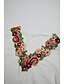 baratos Camiseta floral-Blusas de Renda Elegantes Brancas Femininas Topos de Olho de Renda Floral Bordado Decote em V Manga Curta Branca Verão Casual ao Ar Livre Dia a Dia Romântico Petite Topos Verão Férias