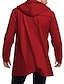 abordables Manteaux &amp; vestes-Homme Caban Trench du quotidien Vacances Automne hiver Polyester Doux Vêtements d&#039;extérieur Vêtement Tenue Mode Classique Plein Poche Capuche Double Boutonnage
