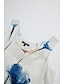 halpa Naisten hihattomat paidat ja aluspaidat-Naisten Hihaton Abstrakti Painettu Kausaliteetti Perus Hihaton Pyöreä kaula-aukko Valkoinen