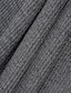 billige Vaffelstrikket t-shirt-Herre Vaffelskjorte Turtleneck skjorte Tee Top Lang ærmet skjorte Langærmet Rullekrave Stående krave Forår &amp; Vinter Farveblok Mode Designer Basale Ferierejse Gade I-byen-tøj Hvid Navyblå Blå Top