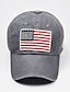 billige Baseballcaps for menn-Herre Baseballcaps Solhatt Trucker Hat Svart Gul Bomull Broderi Mote Fritid Gate Daglig Amerikansk amerikansk flagg Justerbare Solkrem Pustende