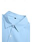 abordables chemises en lin pour hommes-Homme Chemise Chemise Lin Chemisette Chemise d&#039;été Tenues de plage Chemise boutonnée Plein Casual du quotidien Noir Blanche Rose Claire Bleu manche longue Col Printemps été Vêtement Tenue