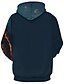 cheap Graphic Hoodies-Pumpkin Werewolf Men&#039;s Comfort Color Sweatshirts Fashion 3D Print Hoodie Halloween Hoodies Blue