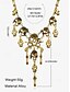 cheap Accessories For Women-Women&#039;s Vintage Gold Skull Pendant Necklace with Rhinestone Detailing - Gothic Pirate Style Statement Jewelry for Halloween and Cosplay