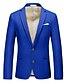 cheap Men&#039;s Classic Blazers-Men&#039;s Graduation Cocktail Attire Blazer Ceremony Wedding Party Business Attire Fashion Casual Spring &amp;  Fall Polyester TR Plain Pocket Casual / Daily Single Breasted Blazer Light Pink Yellow Pink