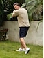 abordables Hauts-Homme T-shirt POLO Noir Abricot Grise Manche Courte Top Tenue de golf Vêtements Tenues Porter des vêtements