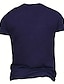 ieftine Tricou grafic pentru bărbați-Bărbați Fotbal imprimare scrisori Sporturi Tricou Tee Top 100% Bumbac Manșon scurt Grafic Cămaşă Negru Gri Închis Albastru Închis Tricou confortabil Stradă Sport exterior Îmbrăcăminte de designer de