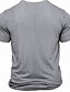 voordelige Grafisch T -shirt voor heren-Voor heren Grappig letter afdrukken T-shirt 100% katoen Korte mouw Grafisch Shirt Heide Grijs Zwart Licht Blauw Comfortabel T-shirt Straat Buitensporten Modeontwerper kleding