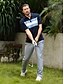 economico Cime-Per uomo POLO Nero Blu marino Manica corta Superiore Abbigliamento da golf Abbigliamento Abiti Abbigliamento