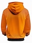 abordables Sudaderas gráficas con capucha-Calabaza Hombre Moda Impresión 3D Sudadera Halloween Sudaderas Naranja Con Capucha Bolsillo Impresión 3D Otoño Invierno Diseñador Sudadera con capucha