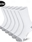 billiga herrstrumpor-Herr 6 par Multipack Socka Löparstrumpor Vardagliga strumpor Svart Vit Färg Färgblock Sport &amp; Utomhus Dagligen Semester Grundläggande Medium Vår Höst Mode Ledigt