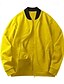 billige Casual jakker-Herre Letvægts jakke Varsity jakke Daglig Ferierejse Åndbart Patchwork Forår &amp; Vinter Farveblok Mode Klassisk Høj krave Normal Sort Gul Rød Navyblå Kongeblå Jakker