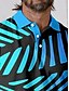 abordables Hauts-Homme T-shirt POLO Bleu Manche Courte Top Tenue de golf Vêtements Tenues Porter des vêtements