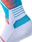 abordables chaussettes pour hommes-Homme 1 paire Chaussettes Chaussettes de Course Chaussettes décontractées Bleu Vert Couleur Bloc de couleur Sport &amp; Loisir du quotidien Vacances Basique Moyen Printemps Automne Mode Décontractées