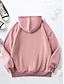 levne Jednoduché topy-dámská mikina mikina fleece plain street denní nošení kapsa ležérní comfrt mikina s kapucí dlouhý rukáv mikroelastický podzim zima podzim &amp;amp; zimní comfrt prodyšná měkká tkanina