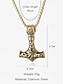 abordables Bijoux pour hommes-Collier avec pendentif marteau de Thor viking pour homme - Bijoux de mythologie nordique, Mjolnir en acier inoxydable pour le quotidien et le cosplay
