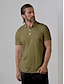 abordables Hauts-Homme T-shirt POLO Noir Blanche Vert Claire Manche Courte Top Tenue de golf Vêtements Tenues Porter des vêtements