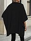 preiswerte Einfarbige Farben-Damen Pullover Brautkleider schlicht Feste Farbe Troyer Halber Reißverschluss Zip Halbe Ärmel Lange Oberteile Stricken Täglich Schwarz Beige Herbst Winter