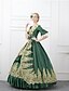 economico Vestiti-Rococò Vittoriano 18° Secolo Lunghezza al pavimento Lunghezza lunga Vestito Costume da festa Mascherata Taglie Forti Normale Su misura Floreale Abito da ballo Costume Per donna Reale Balli di fine
