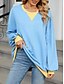 economico Felpe e Sweatshirt Texturizzati-felpa donna girocollo manica lunga rosa vino blu arancione autunno inverno