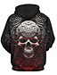 preiswerte grafische Kapuzenpullis-Herren Modisch 3D-Druck Hoodie Sweatshirt Kapuze Urlaub Strassenmode Hoodies Schwarz Langarm Mit Kapuze Print Winter Frühling &amp; Herbst Designer Kapuzenpullover