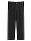 cheap Chinos-Men&#039;s Trousers Chinos Chino Pants Casual Pants Buttons Front Pocket Plain Comfort Soft Business Daily Going out Fashion Streetwear Black White Micro-elastic
