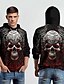 preiswerte grafische Kapuzenpullis-Herren Modisch 3D-Druck Hoodie Sweatshirt Kapuze Urlaub Strassenmode Hoodies Schwarz Langarm Mit Kapuze Print Winter Frühling &amp; Herbst Designer Kapuzenpullover
