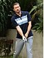 economico Cime-Per uomo POLO Nero Blu marino Manica corta Superiore Abbigliamento da golf Abbigliamento Abiti Abbigliamento
