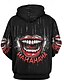 abordables hoodies graphiques-Homme Mode 3D effet Sweat à capuche Vacances Vêtement de rue Sweats à Capuche Noir manche longue Capuche Imprimé Hiver Printemps &amp; Automne Designer Sweat à capuche