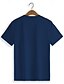 cheap Men&#039;s Graphic Tshirts-Men&#039;s Circle T shirt Tee Top 100% Cotton Short Sleeve Graphic Shirt White Navy Blue Blue Comfortable Tee Street Vacation Fashion Designer Clothing