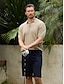 abordables Hauts-Homme T-shirt POLO Noir Abricot Grise Manche Courte Top Tenue de golf Vêtements Tenues Porter des vêtements