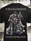 ieftine Tricou grafic pentru bărbați-Bărbați Σταυρός imprimare scrisori Tricou Tee Top 100% Bumbac Manșon scurt Grafic Cămaşă Negru Tricou confortabil Stradă Sport exterior Îmbrăcăminte de designer de modă