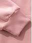 levne Jednoduché topy-dámská mikina mikina fleece plain street denní nošení kapsa ležérní comfrt mikina s kapucí dlouhý rukáv mikroelastický podzim zima podzim &amp;amp; zimní comfrt prodyšná měkká tkanina
